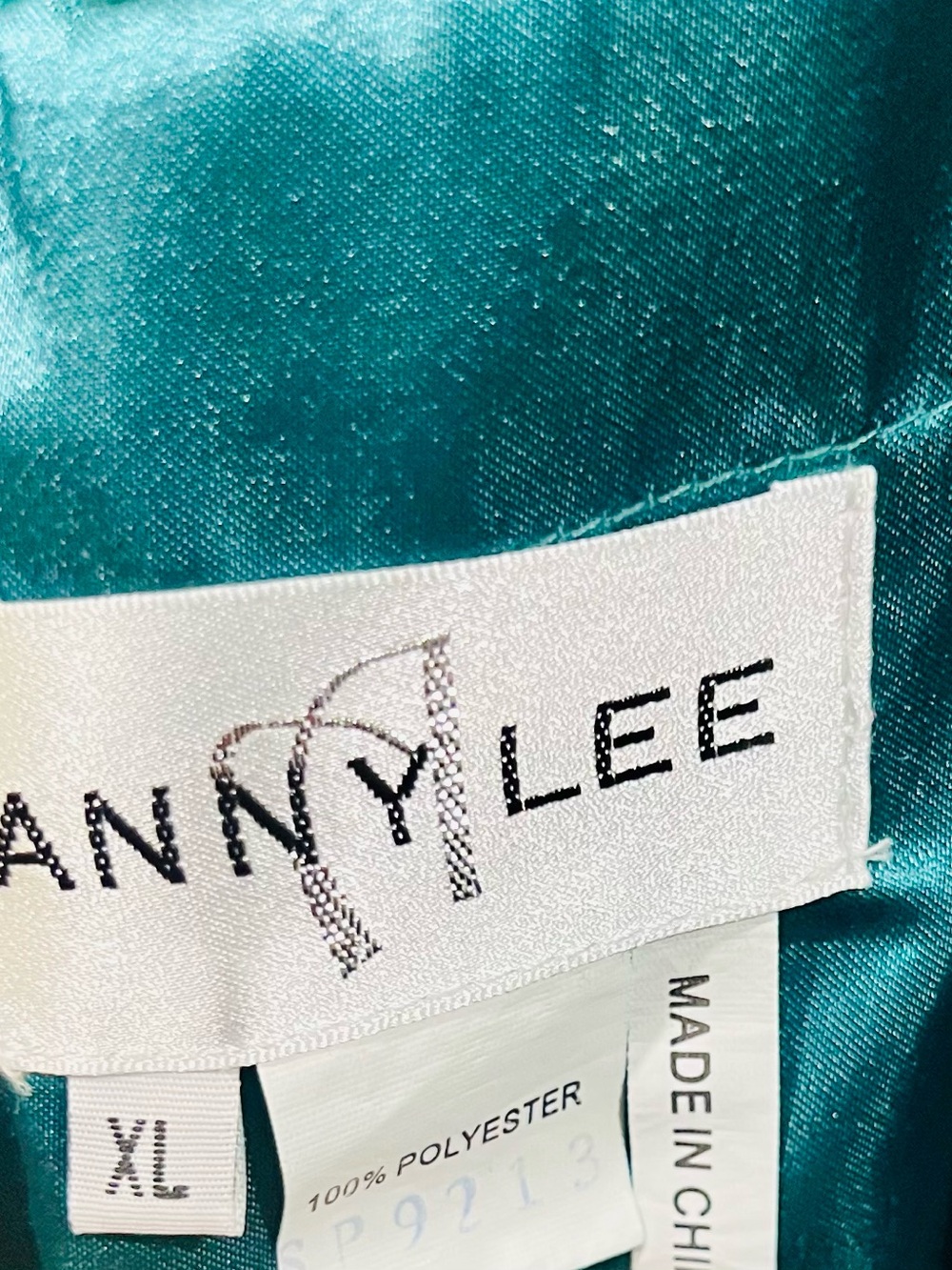 Anny Lee Teal Satin Jacket